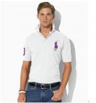 polo ralph lauren big pony tee shirt hommes new cool blance violet